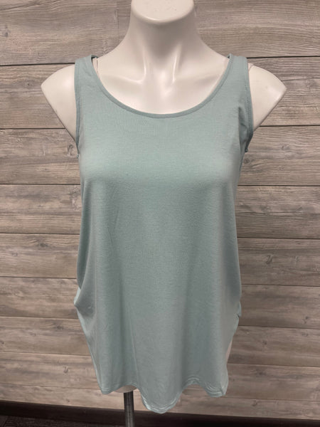 LT Green Round Neck Tank