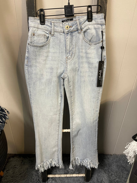 Charlie B Light Wash Fringe