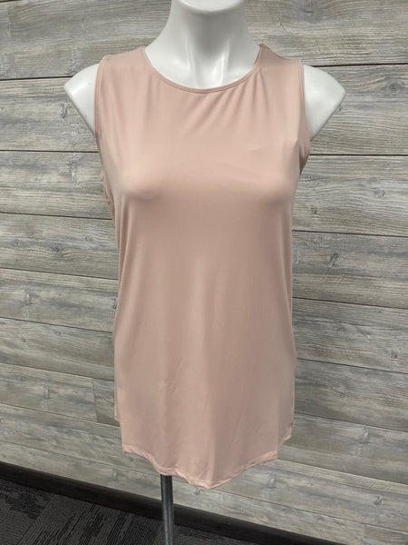 Dusty Blush Round Neck Tank