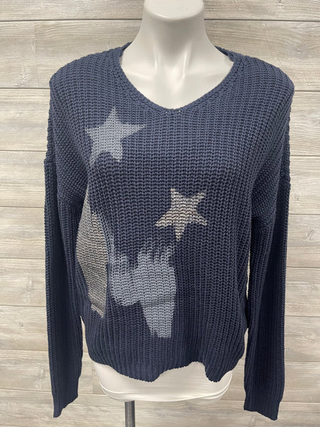 Charlie B Denim Metalic Print