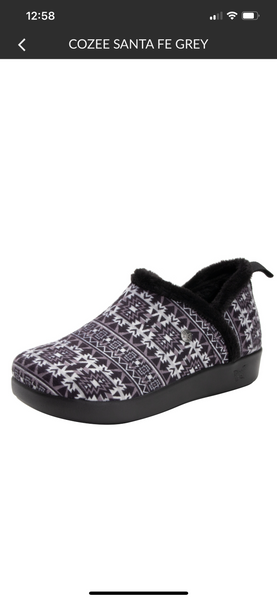 Alegria Cozee Grey Black