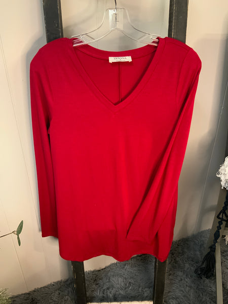 Red Long Sleeve Basic