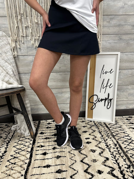 Black Skort by Cream Yoga