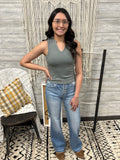Miss Me Studded Sage Tank