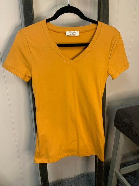 Mustard Fitted T