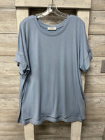 Zenana Lt Blue Plus Top
